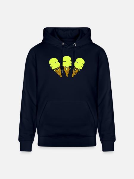 Ice Cream Ice Cream 3 - Stanley/Stella CRUISER Unisex Organic Hoodie - navy