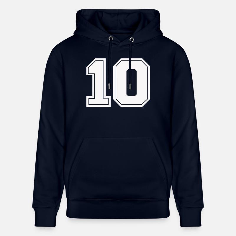 Numéro 10 - Sweat à capuche bio CRUISER Stanley/Stella Unisexe - marine