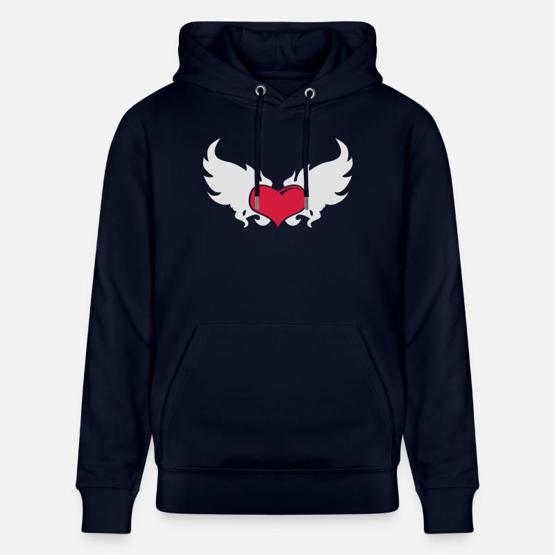 Ein loderndes Herz - Stanley/Stella Unisex Bio-Hoodie CRUISER  - Navy