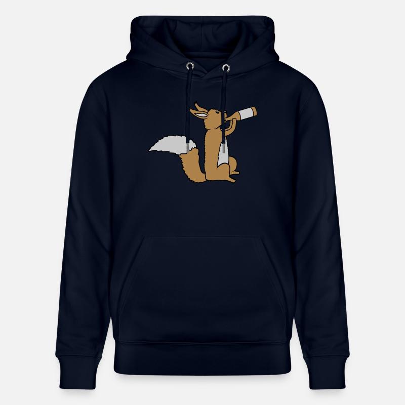 Écureuil buveur de bière - Sweat à capuche bio CRUISER Stanley/Stella Unisexe - marine