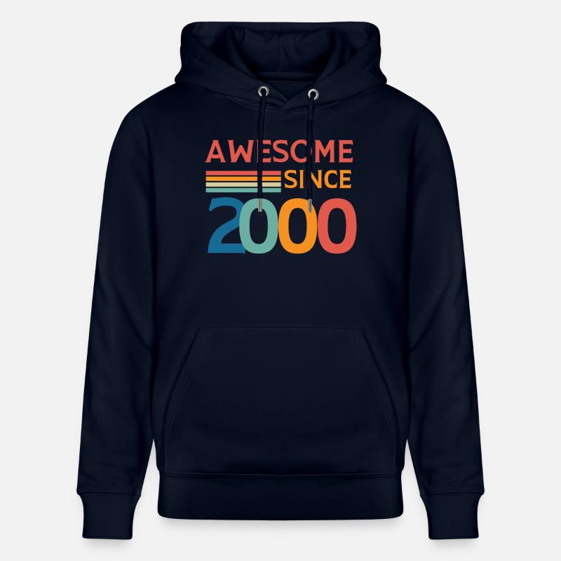 Awesome since 2000 - Sweat à capuche bio CRUISER Stanley/Stella Unisexe - marine