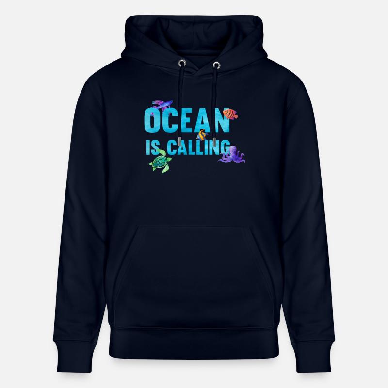 Ocean is calling - Sweat à capuche bio CRUISER Stanley/Stella Unisexe - marine