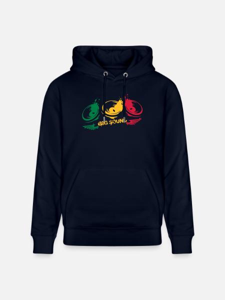 design sound reggea - Sweat à capuche bio CRUISER Stanley/Stella Unisexe - marine