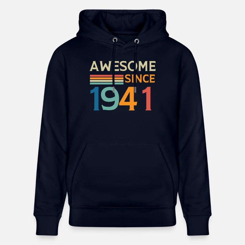 Awesome since 1941 - Sweat à capuche bio CRUISER Stanley/Stella Unisexe - marine