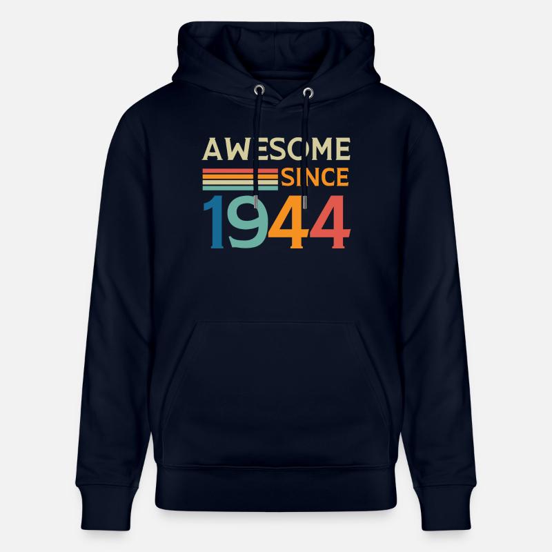 Awesome since 1944 - Sweat à capuche bio CRUISER Stanley/Stella Unisexe - marine