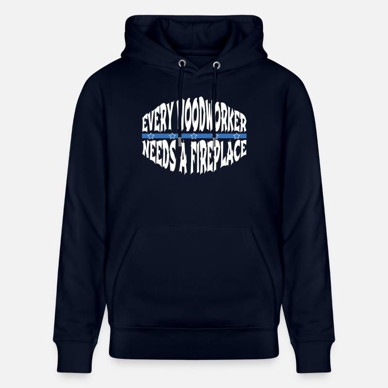chainsaw carpenter apprentice - Stanley/Stella Unisex Bio-Hoodie CRUISER  - Navy