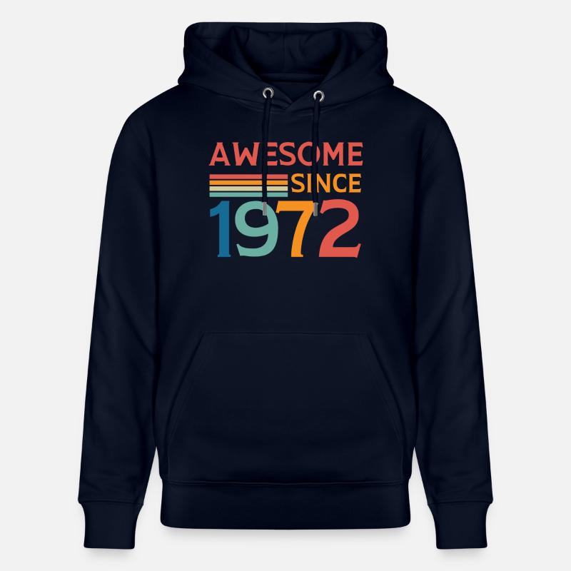 Awesome since 1972 - Sweat à capuche bio CRUISER Stanley/Stella Unisexe - marine