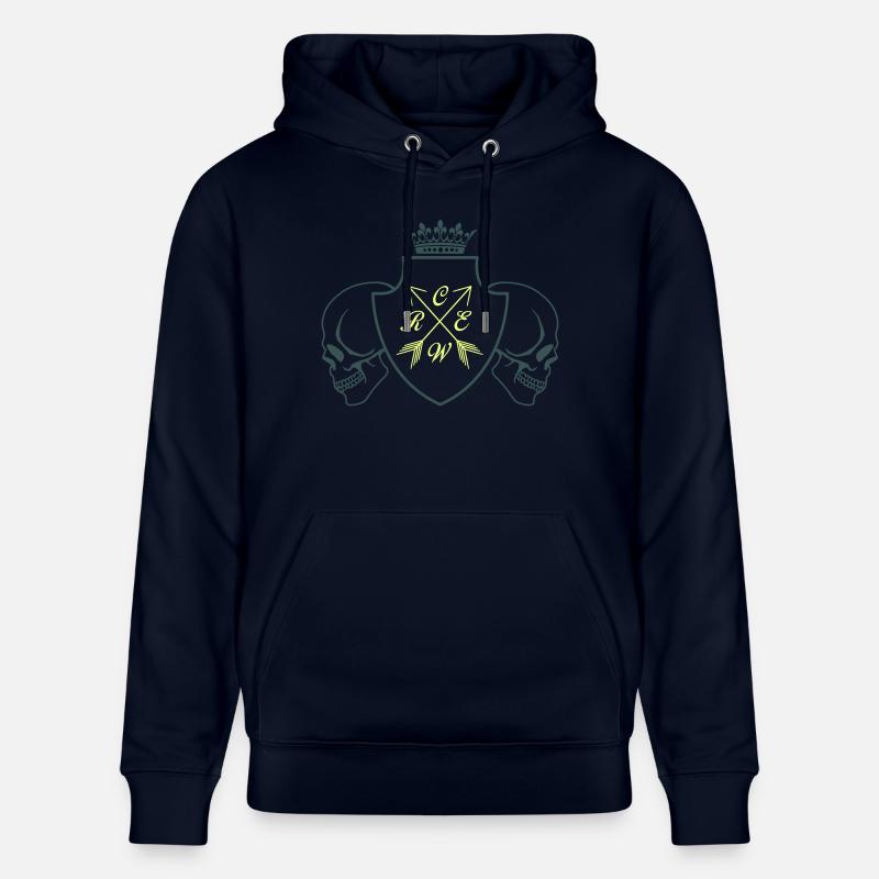 crâne d’équipage - Sweat à capuche bio CRUISER Stanley/Stella Unisexe - marine