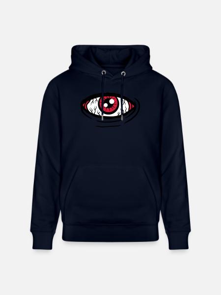 Big all-seeing eye - Stanley/Stella CRUISER Unisex Organic Hoodie - navy