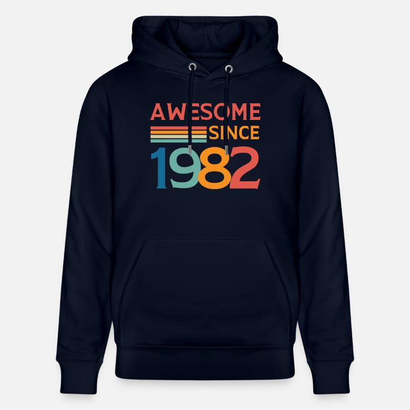 Awesome since 1982 - Sweat à capuche bio CRUISER Stanley/Stella Unisexe - marine