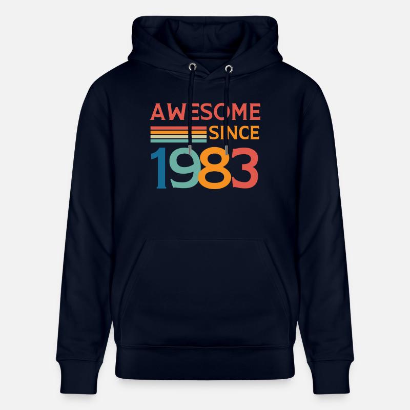 Awesome since 1983 - Sweat à capuche bio CRUISER Stanley/Stella Unisexe - marine