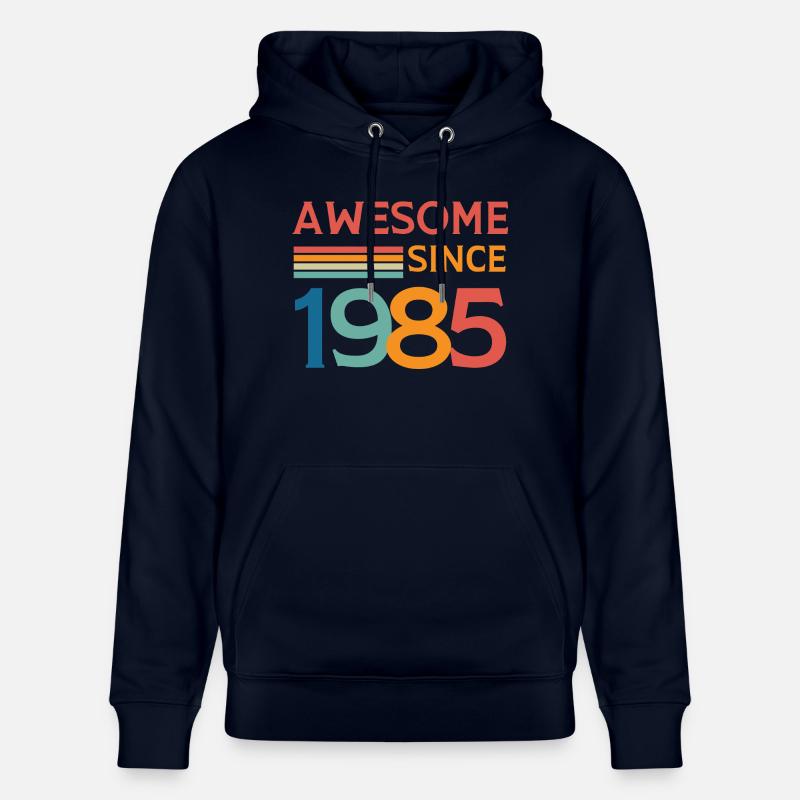 Awesome since 1985 - Sweat à capuche bio CRUISER Stanley/Stella Unisexe - marine