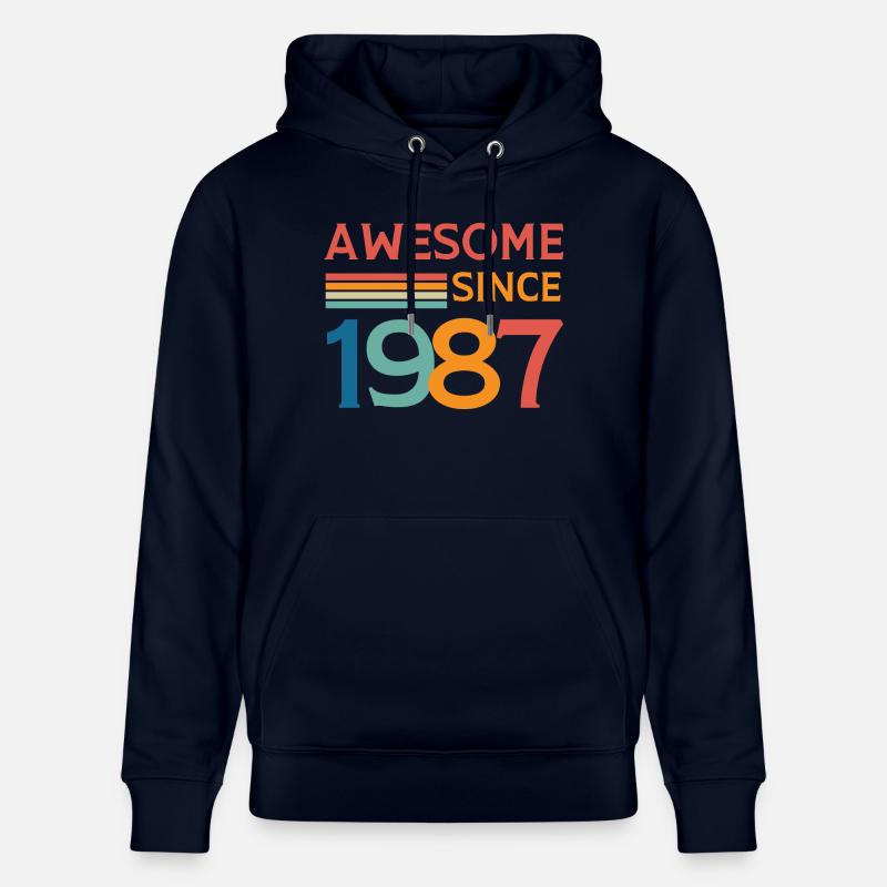 Awesome since 1987 - Sweat à capuche bio CRUISER Stanley/Stella Unisexe - marine