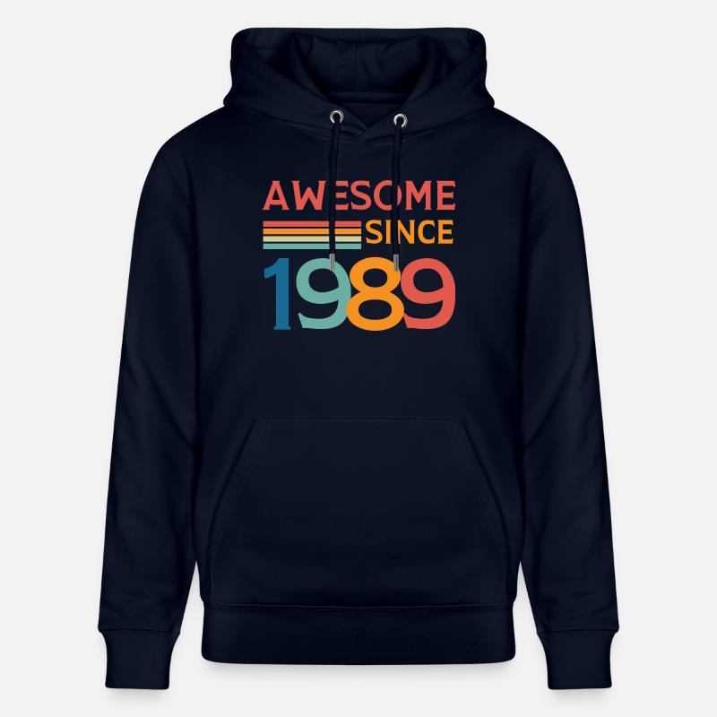 Awesome since 1989 - Sweat à capuche bio CRUISER Stanley/Stella Unisexe - marine