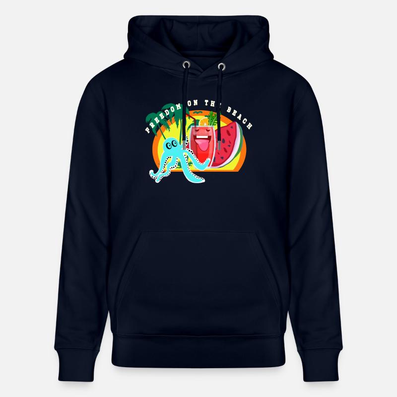 Plage, mer et liberté - Sweat à capuche bio CRUISER Stanley/Stella Unisexe - marine