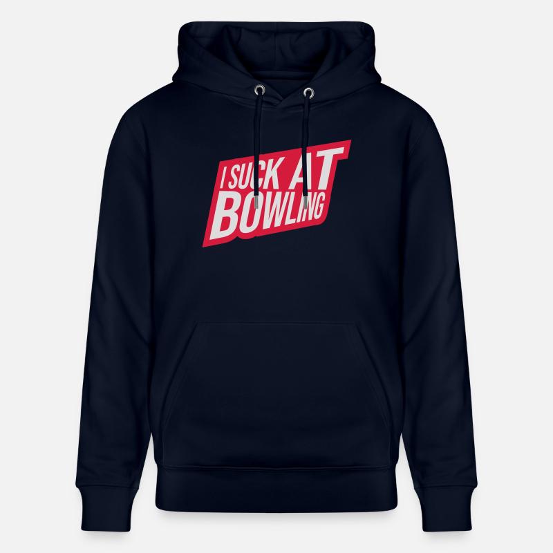 I suck at bowling - Stanley/Stella Unisex Bio-Hoodie CRUISER - Navy