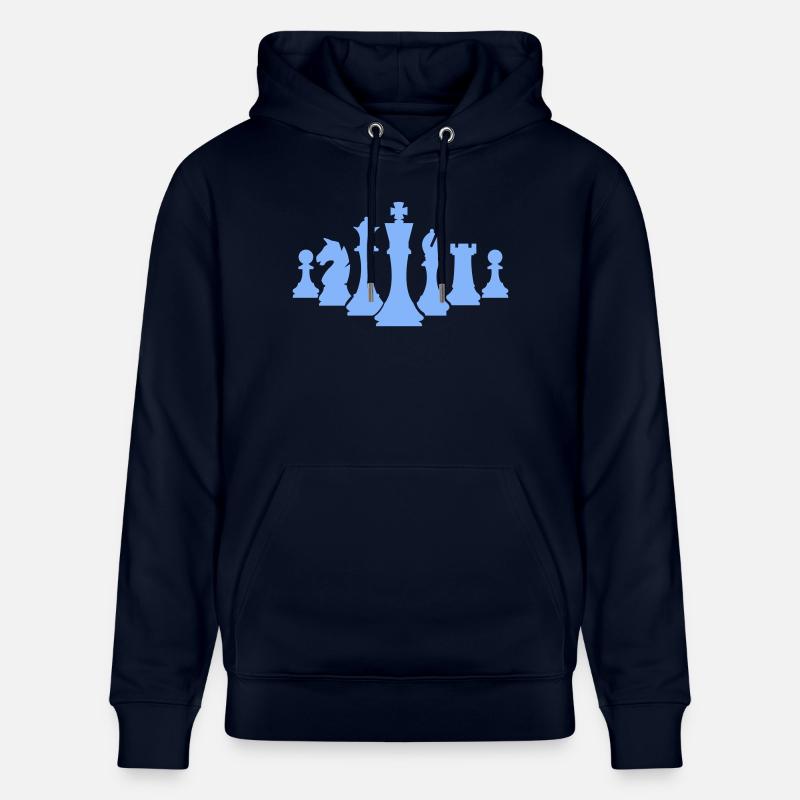 Pièces d’échecs Échecs - Sweat à capuche bio CRUISER Stanley/Stella Unisexe - marine