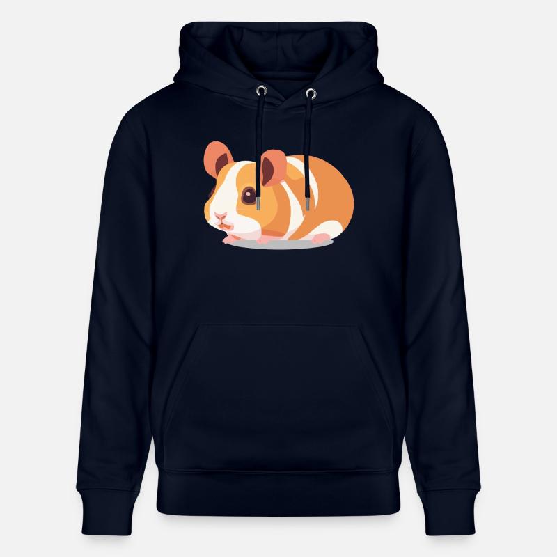 Cochon d’Inde Mignon Marron Blanc - Sweat à capuche bio CRUISER Stanley/Stella Unisexe - marine