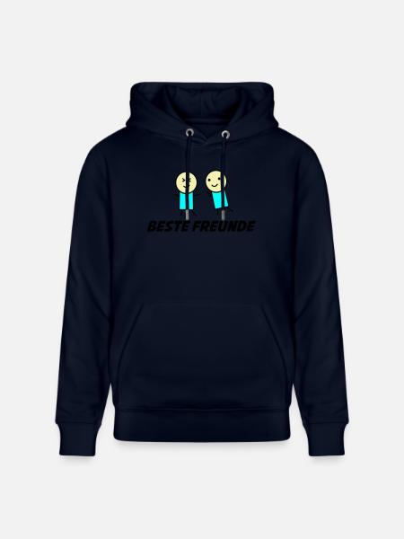 beste freunde 1 - Stanley/Stella Unisex Bio-Hoodie CRUISER - Navy