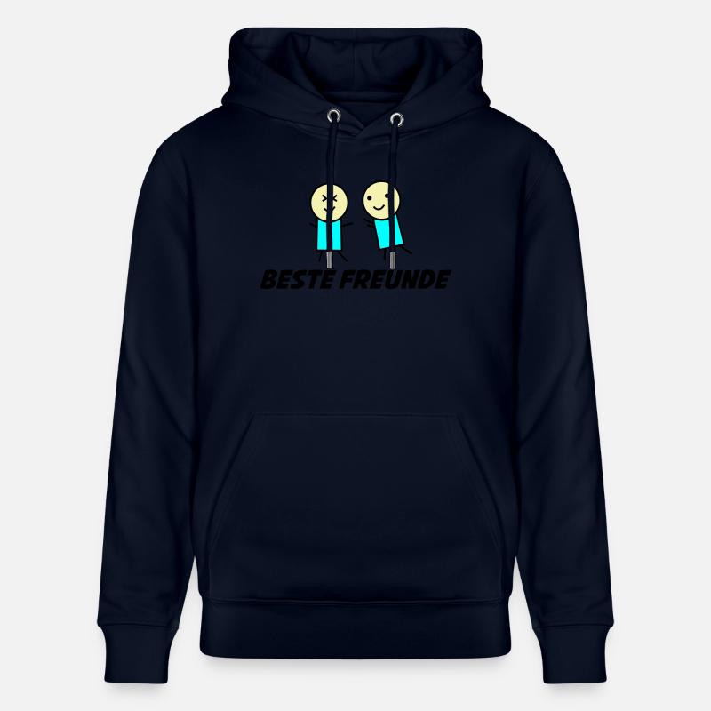 beste freunde 1 - Stanley/Stella Unisex Bio-Hoodie CRUISER  - Navy