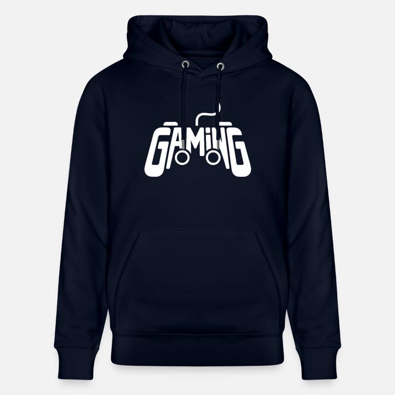 Gaming Controller Gamer Videospiel Controller - Stanley/Stella Unisex Bio-Hoodie CRUISER  - Navy