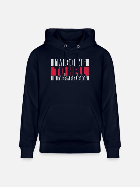 in going to hell - Stanley/Stella CRUISER Unisex Organic Hoodie - navy