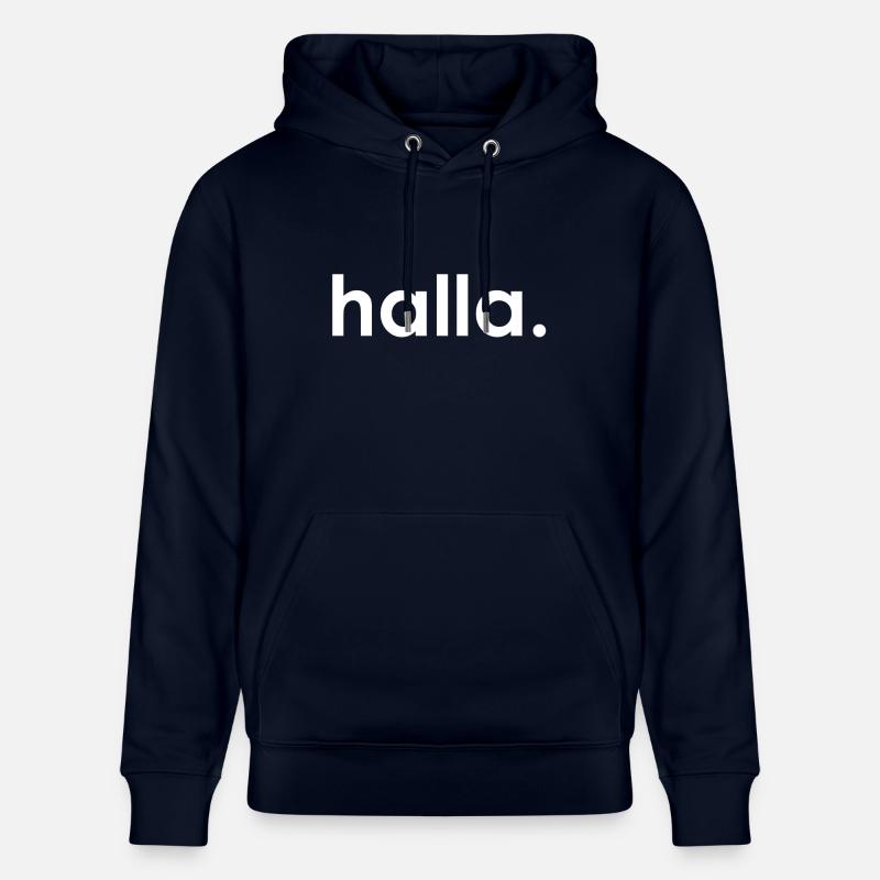 Halla blanc - Sweat à capuche bio CRUISER Stanley/Stella Unisexe - marine