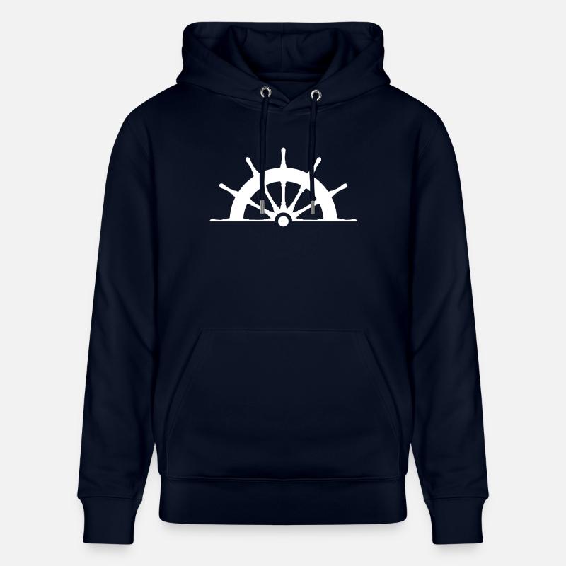 Roue blanc - Sweat à capuche bio CRUISER Stanley/Stella Unisexe - marine