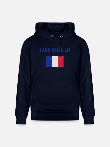 France / Français / Française / Bébé / Naissance - Stanley/Stella CRUISER Unisex Organic Hoodie - navy