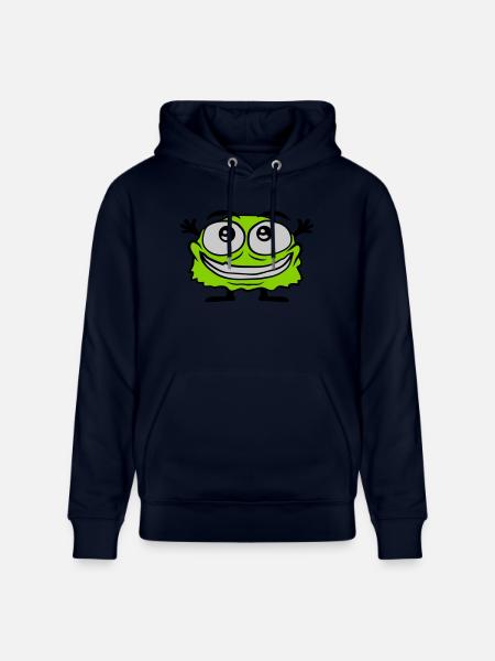 Little cute hairy monster - Stanley/Stella CRUISER Unisex Organic Hoodie - navy