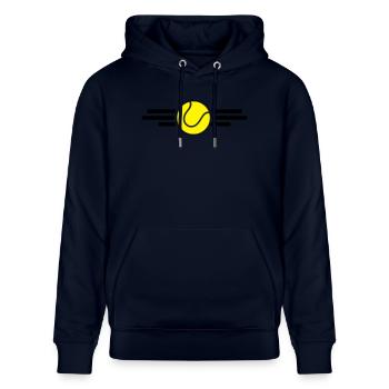 tennis - Stanley/Stella Unisex Bio-Hoodie CRUISER  - Navy - Vorne - Alina (178cm) & Michal (187cm)
