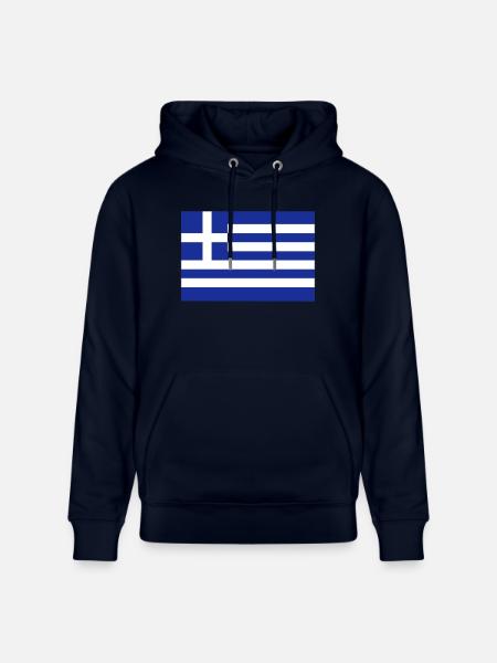 Grèce Flag Accessoires - Sweat à capuche bio CRUISER Stanley/Stella Unisexe - marine