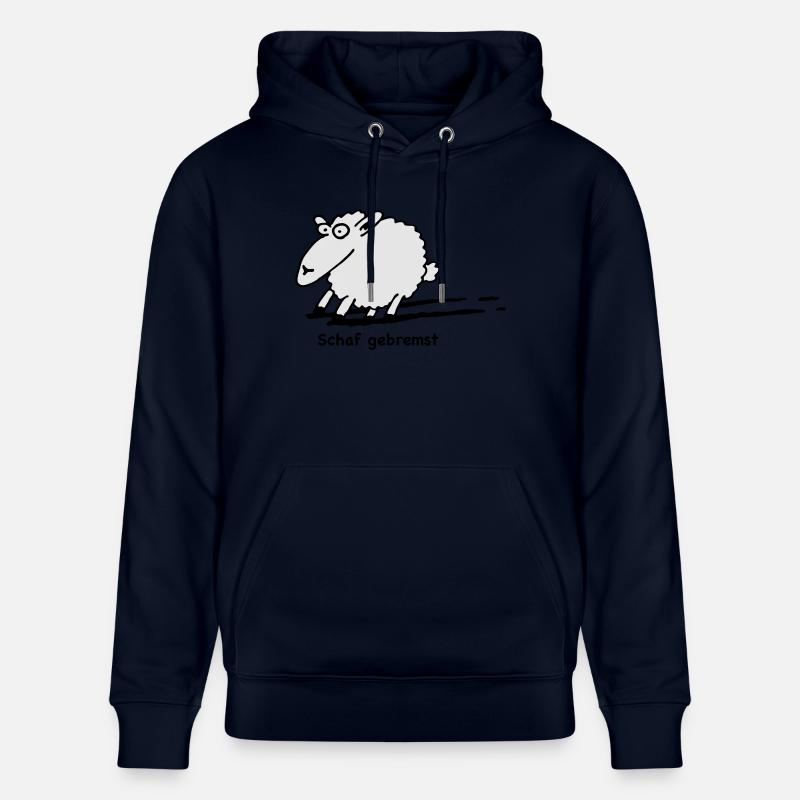 schaf_gebremst - Sweat à capuche bio CRUISER Stanley/Stella Unisexe - marine