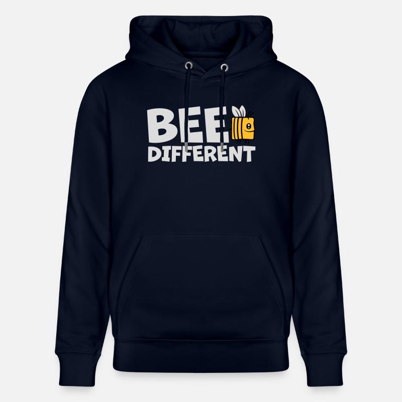 bee citation différente - Sweat à capuche bio CRUISER Stanley/Stella Unisexe - marine