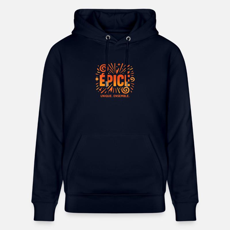 Logo Épicé unique Ensemble - Sweat à capuche bio CRUISER Stanley/Stella Unisexe - marine