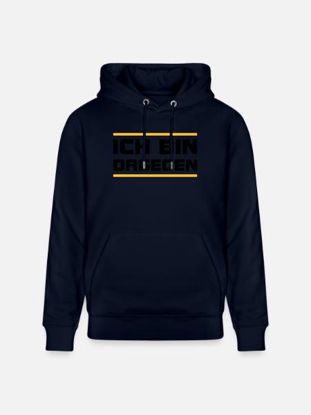 Ich bin dagegen -V2 - Stanley/Stella Unisex Bio-Hoodie CRUISER - Navy