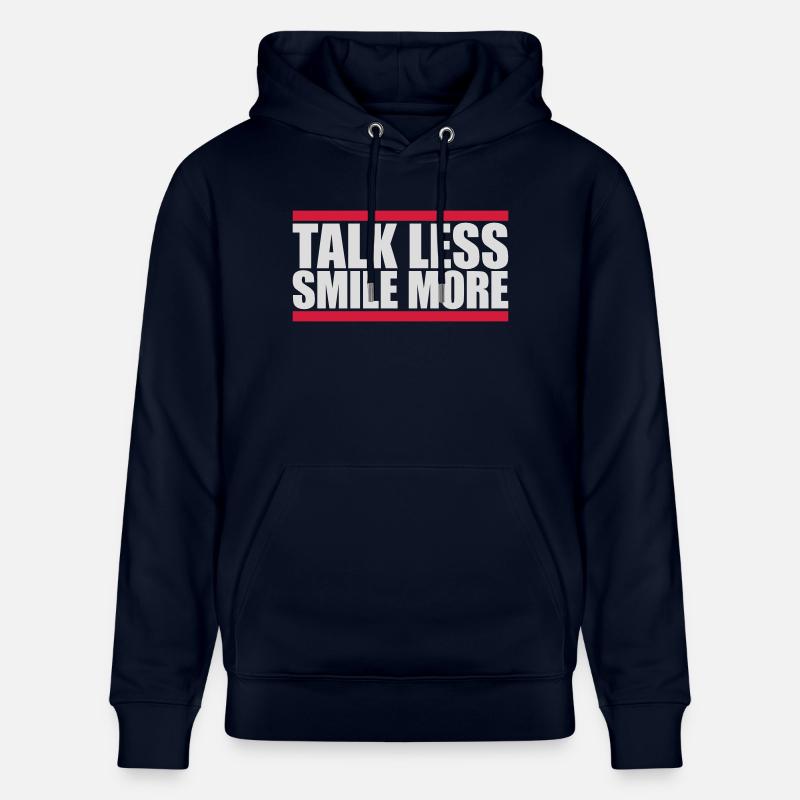 parler moins sourire plus - Sweat à capuche bio CRUISER Stanley/Stella Unisexe - marine