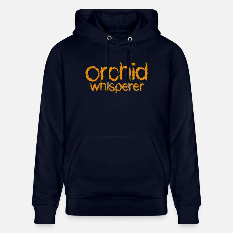 Orchidées Texte murmurant - Sweat à capuche bio CRUISER Stanley/Stella Unisexe - marine