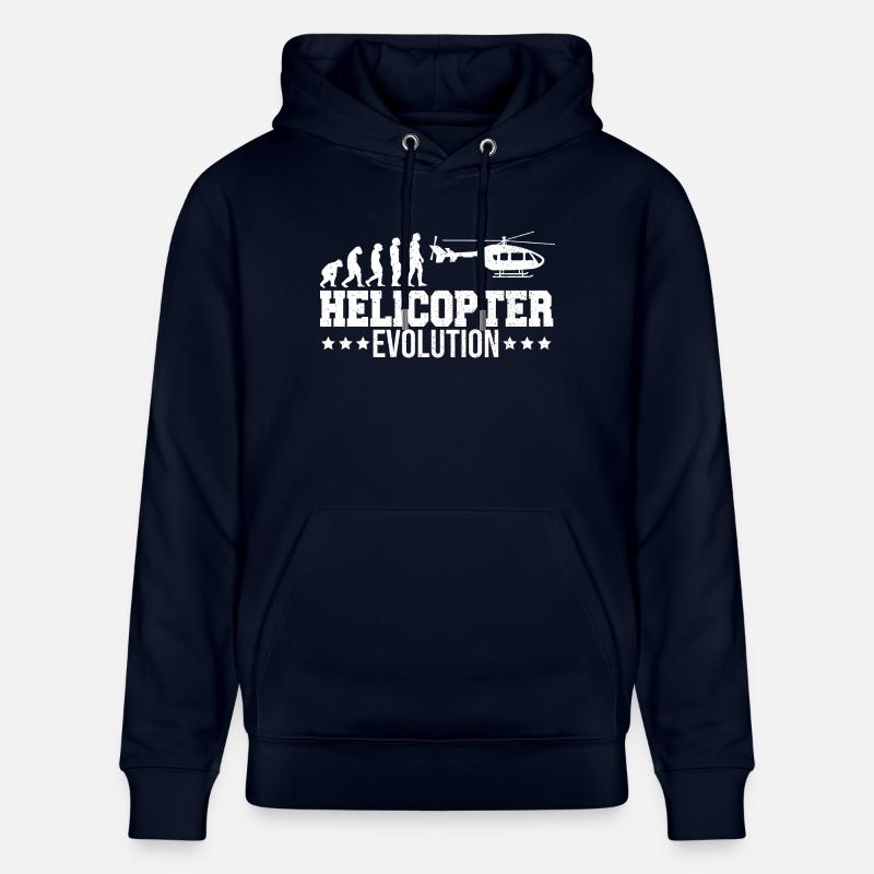 Heli Pilot Helikopter Evolution - Stanley/Stella Unisex Bio-Hoodie CRUISER  - Navy