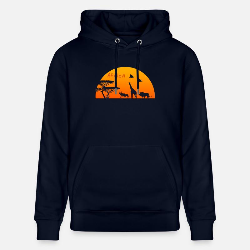 Conception de l'Afrique - Sweat à capuche bio CRUISER Stanley/Stella Unisexe - marine