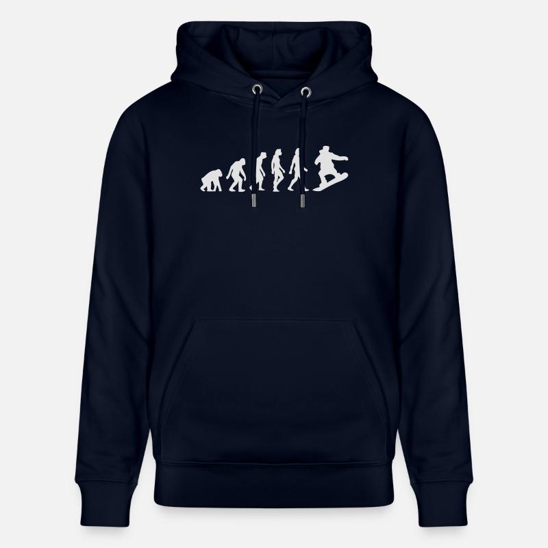 L'évolution du snowboard - Sweat à capuche bio CRUISER Stanley/Stella Unisexe - marine