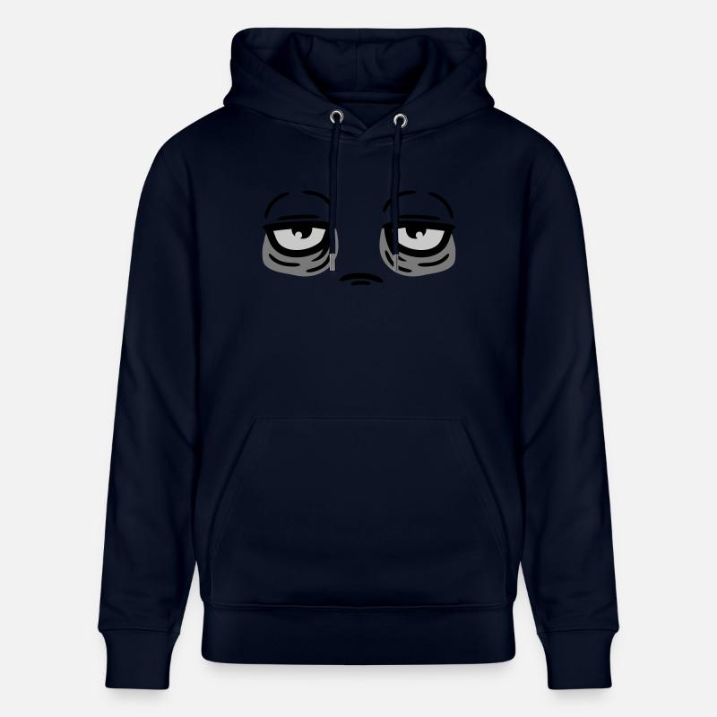 Drôle de visage fatigué - Sweat à capuche bio CRUISER Stanley/Stella Unisexe - marine