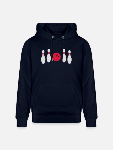 In between not hit bowling - Stanley/Stella CRUISER Unisex Organic Hoodie - navy
