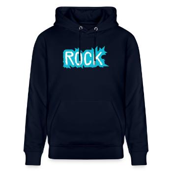 Rock - Stanley/Stella Unisex Bio-Hoodie CRUISER  - Navy - Vorne - Alina (178cm) & Michal (187cm)