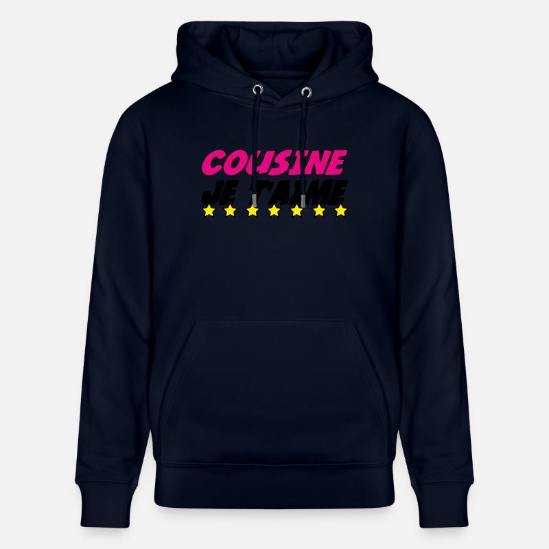 COUSINE, ich liebe dich - Stanley/Stella Unisex Bio-Hoodie CRUISER  - Navy