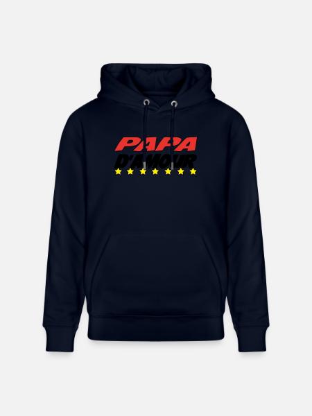 LOVE DAD - Stanley/Stella CRUISER Unisex Organic Hoodie - navy