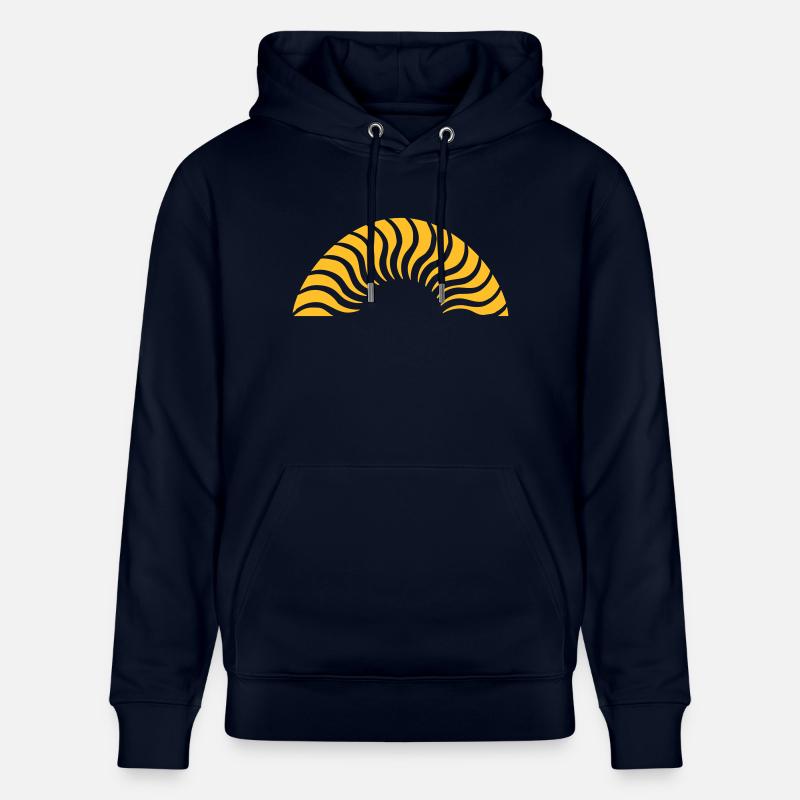 Demi-cercle coucher de soleil - Sweat à capuche bio CRUISER Stanley/Stella Unisexe - marine