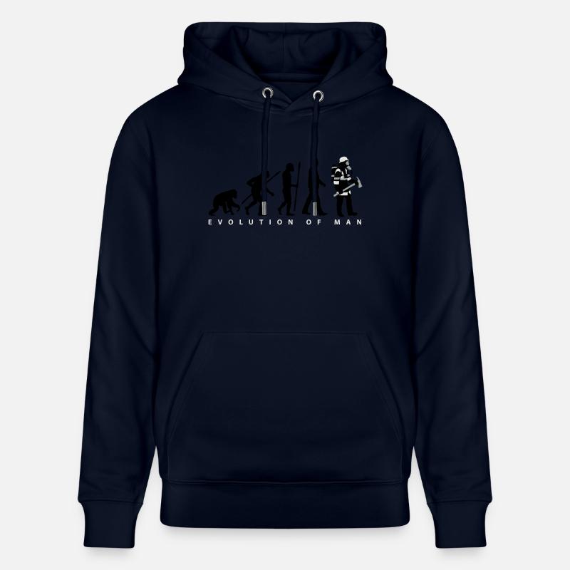 evolution_feuerwehrmann_012015_b_3c - Stanley/Stella Unisex Bio-Hoodie CRUISER  - Navy