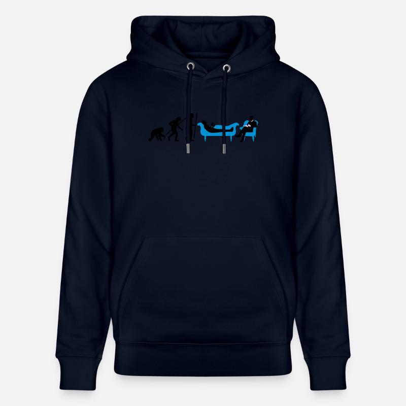 evolution_therapeut_psychologe_11_2016_b - Stanley/Stella Unisex Bio-Hoodie CRUISER  - Navy