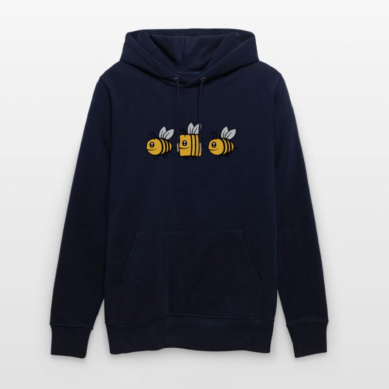 bee different comic bee Stanley/Stella CRUISER Unisex Organic Hoodie